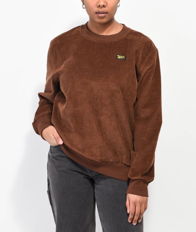 Reebok Classics Brown Corduroy Sweatshirt