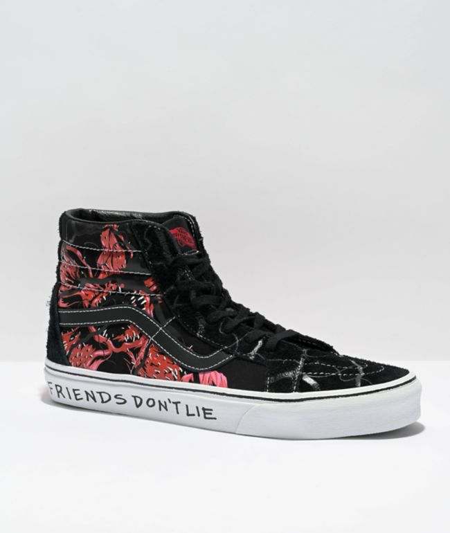 aflange kemikalier reductor Vans x Stranger Things Sk8-Hi Reissue Black & Red Skate Shoes