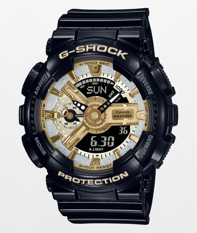 G-Shock GMAS120GB-1A negro y dorado