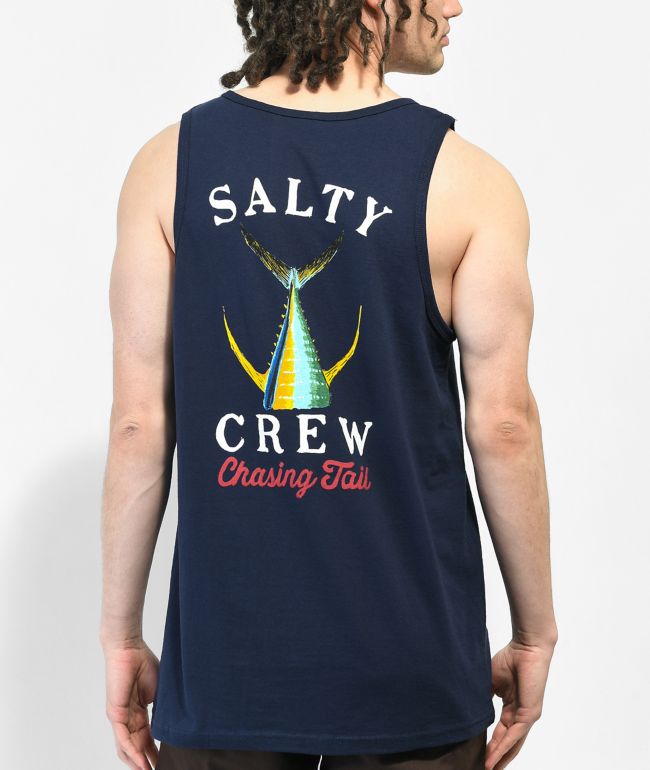 Salty Crew Tailed Navy Tank Top | Zumiez