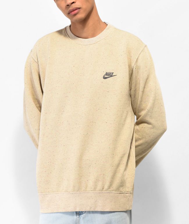 Golven Begeleiden Spektakel Nike Sportswear Club Fleece Revival Limestone Crewneck Sweatshirt