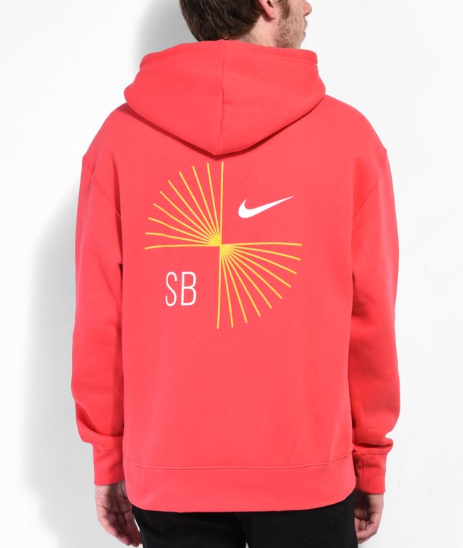 Kritisk Fælles valg Parasit Nike SB Sun Stripes Red Hoodie