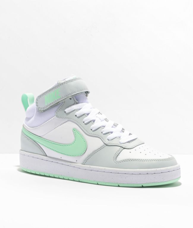 Verspilling Wie slinger Nike SB Kids Court Borough Platinum White & Mint Shoes