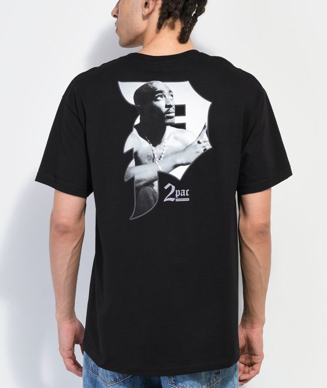 Gedehams fly Meddele Primitive x Tupac Praise Black T-Shirt