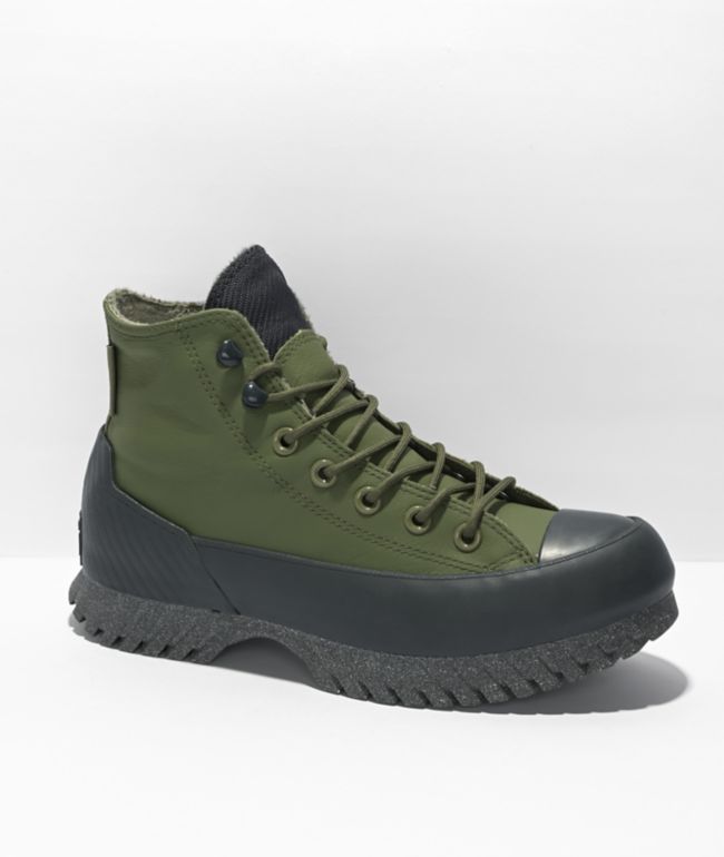 Recomendado Quizás Doctor en Filosofía Converse Chuck Taylor All Star Lugged Winter 2.0 Olive & Black High Top  Shoes