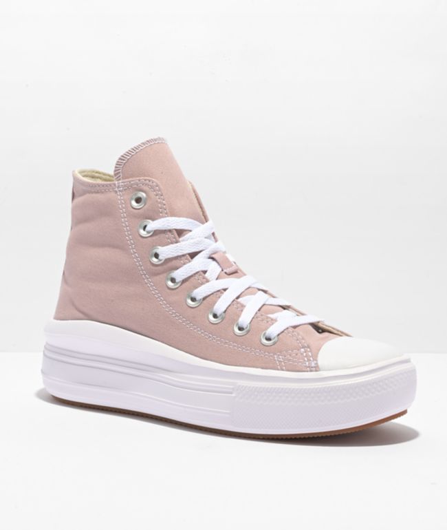 converse beige high top platform