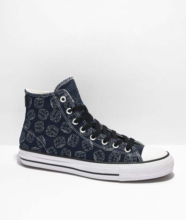 Converse Taylor All Star Sammy White & Paisley High Top Skate Shoes