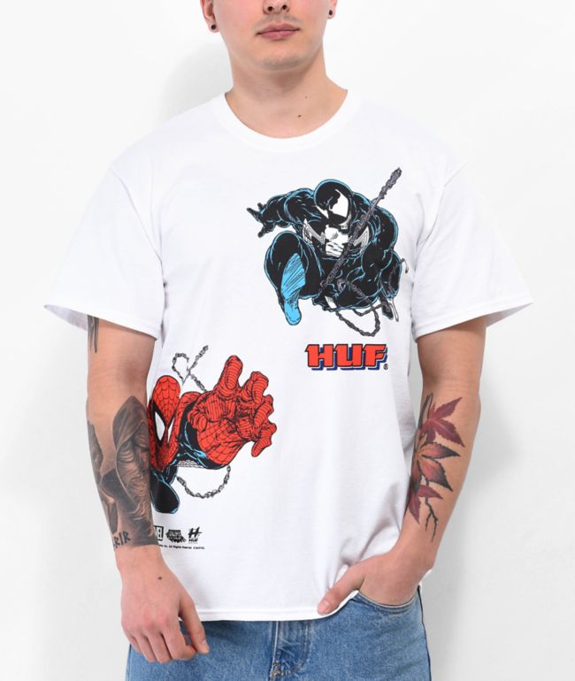 HUF x Spider-Man Face Off White T-Shirt