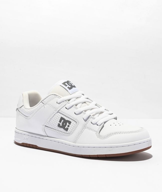 all white dc shoes