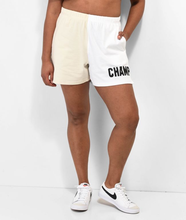 Champion Classic Two Tone & Cream Sweat Shorts