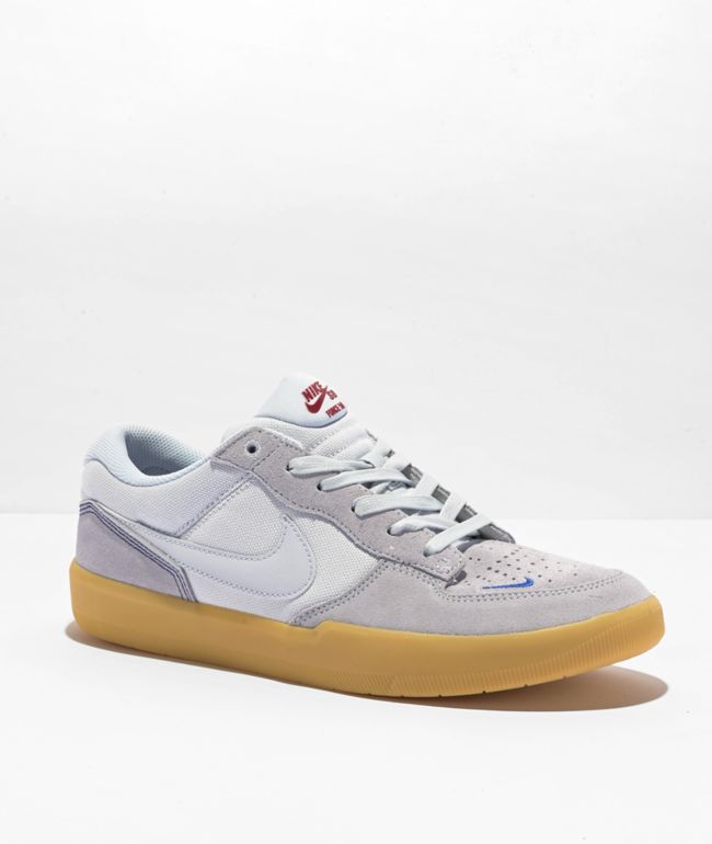 reparere slot Frigøre Nike SB Force 58 Premium Grey, Blue & Gum Skate Shoes