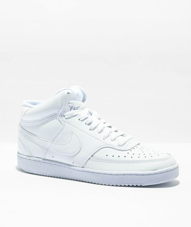 Court Vision Mid White Shoes