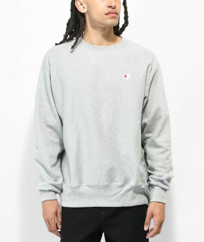 Champion Reverse Weave Grey Crewneck Sweatshirt