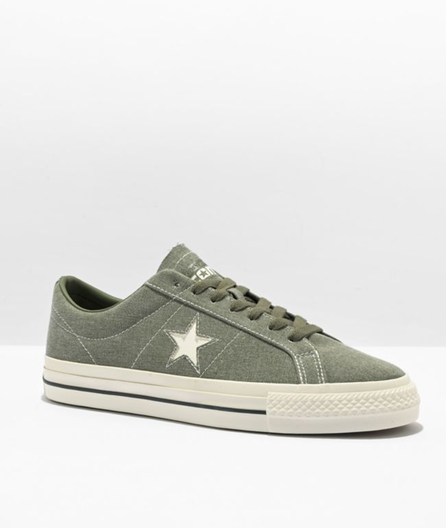 Converse One Star Workwear Olive Skate Shoes