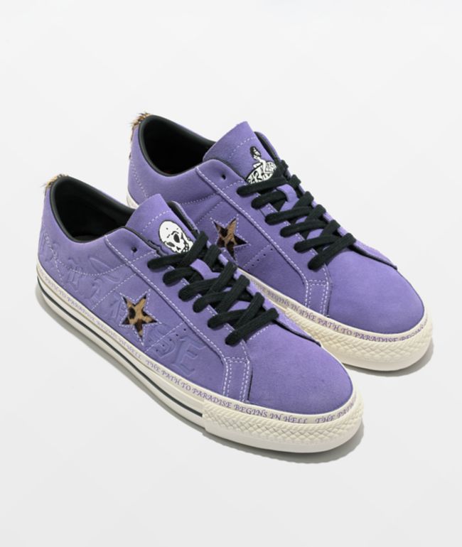 Converse One Star Pro Sean Pablo Lilac Suede Skate Shoes