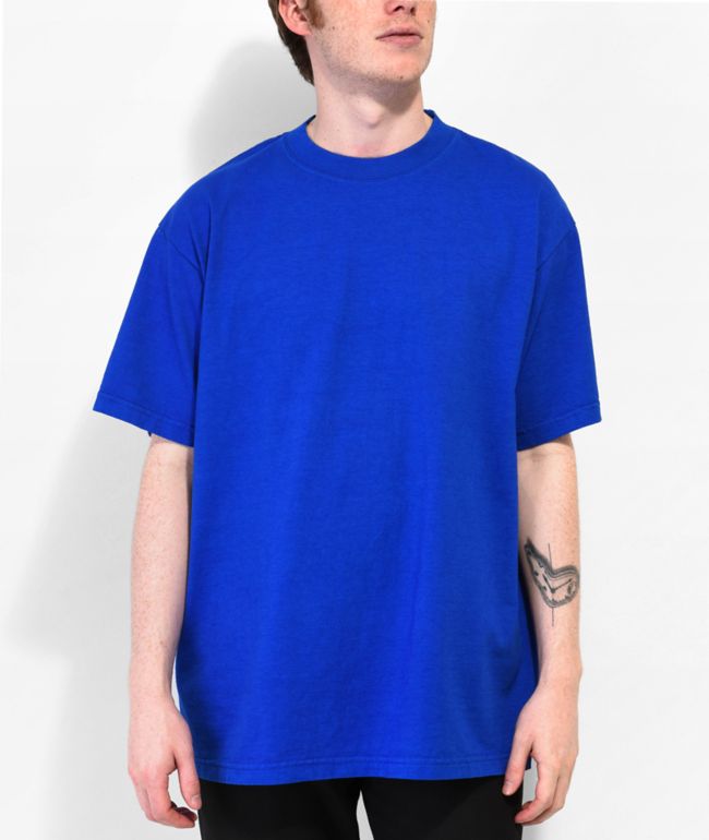 Shaka Wear Max Heavyweight Dye Royal Blue T-Shirt