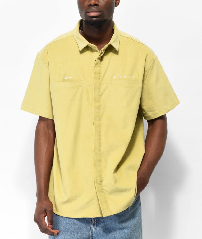 mustard button up