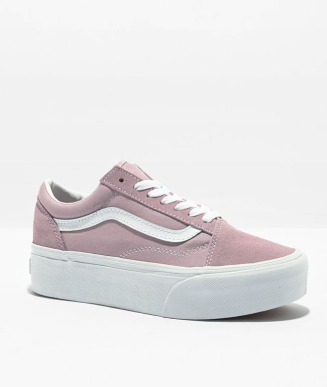 Vans Old Skool Stackform Lilac Platform Shoes