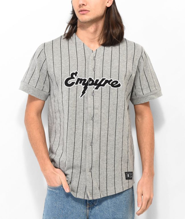 Empyre All Time Grey Stripe Baseball Jersey