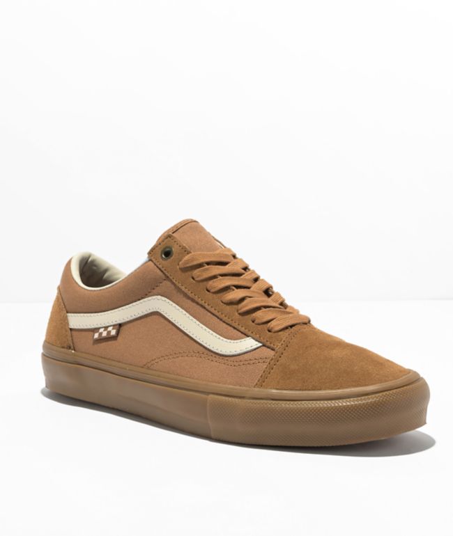 symptom Krav måske Vans Skate Old Skool Light Brown & Gum Skate Shoes