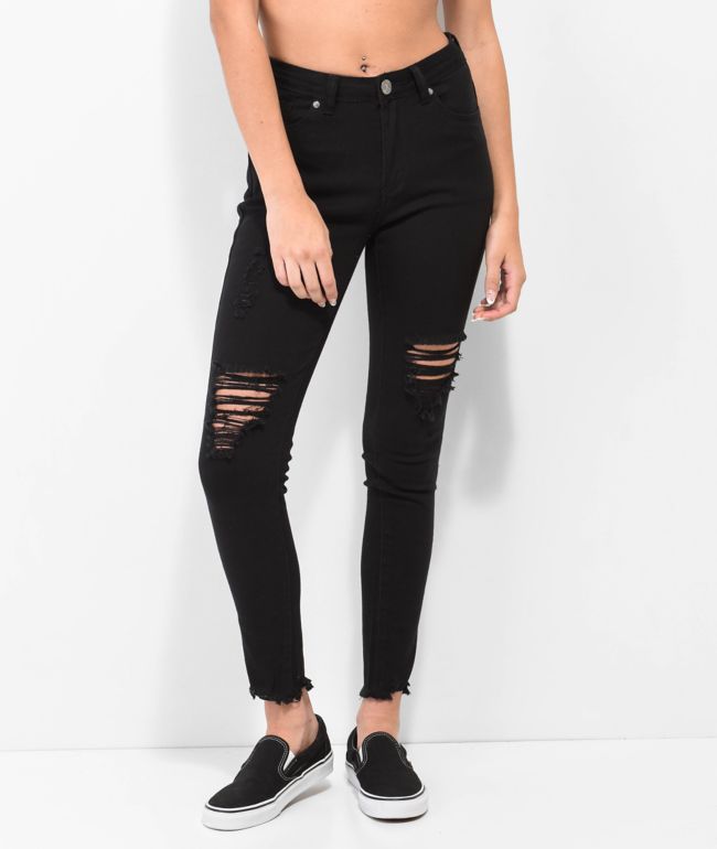 Savvy Slovenien insulator Thrill Jeans High Rise Black Skinny Jeans