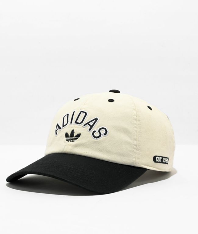 adidas Originals Relaxed New Prep Black & White Strapback Hat