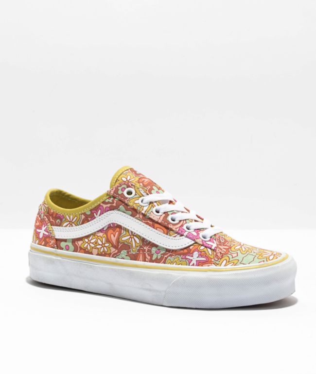 Draaien Grillig motor Vans Old Skool Tapered Psychedelic Resort Yellow Skate Shoes