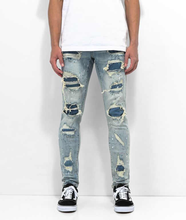 Lost Hills Rip Repair Wash Denim Jeans