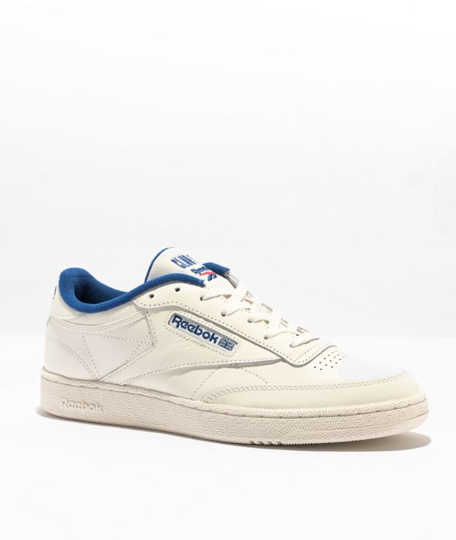 Kom op Ren Klemme Reebok Club C 85 White & Vector Blue Shoes