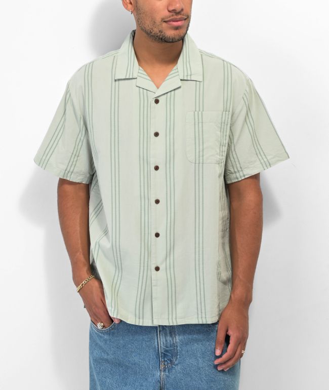 Empyre Chuck Green Striped Baseball Jersey