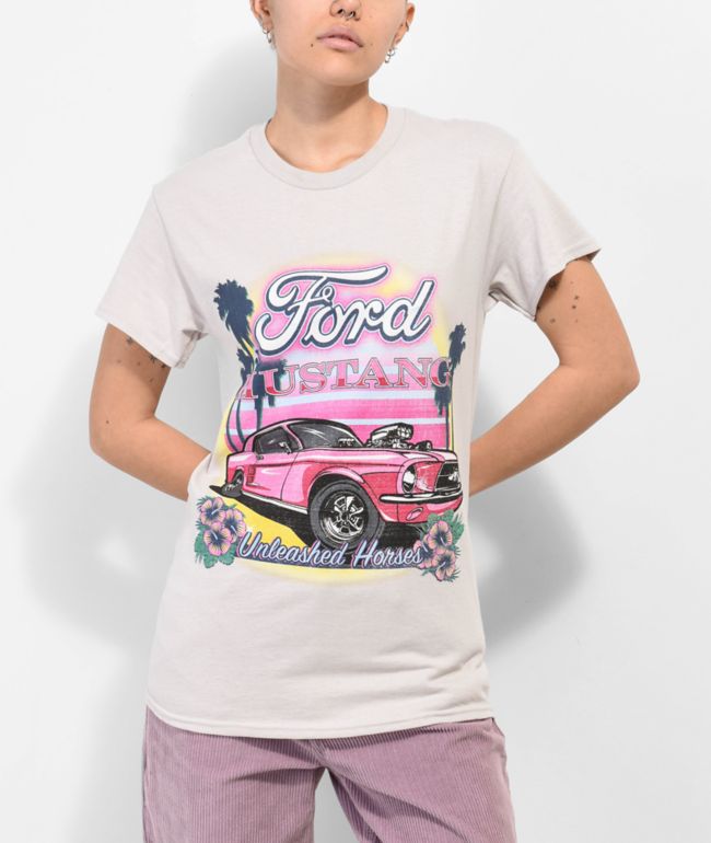 kristal personeel lichtgewicht Ford Mustang Grey T-Shirt