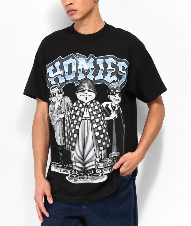 DGA Homies Smiley Trio Graphic T-Shirt L