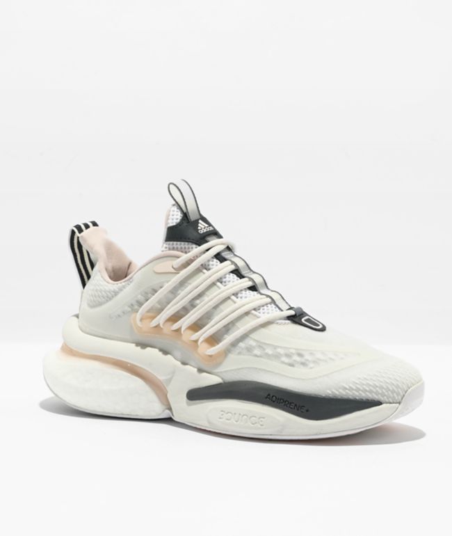 adidas Alpha Boost V1 White u0026 Pink Shoes