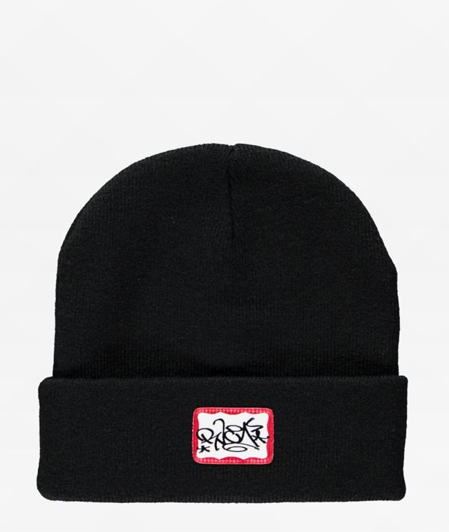 RVCA Dmote Artist Series Black Beanie | Zumiez