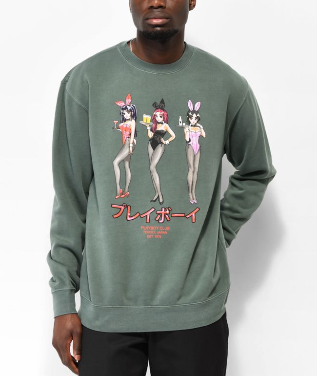 Color Bars x Playboy Happy Hour Green Crewneck Sweatshirt
