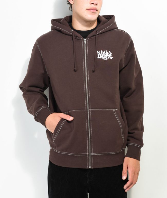 Empyre Cheap Trick Brown Zip Hoodie