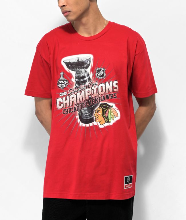 Mitchell & Ness Chicago Blackhawks Pocket Red T-Shirt, Men's, XL