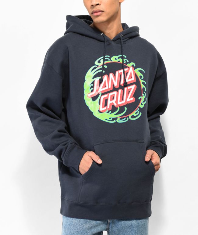 Santa Cruz Toxic Hand Dark Green Hoodie