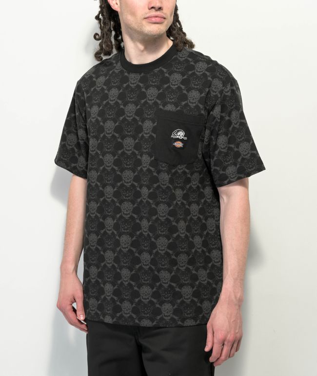 Lurking Class by Sketchy Tank Black & White Pinstripe Baseball Jersey