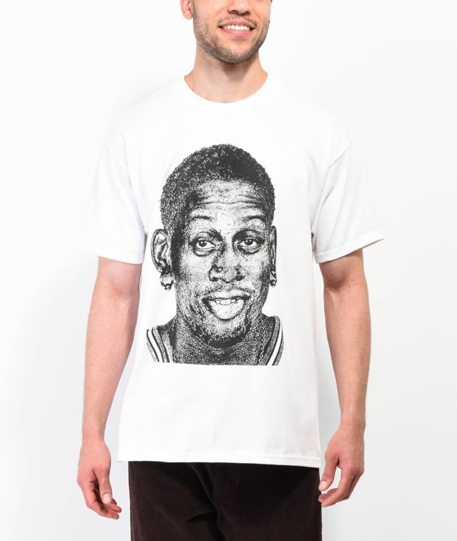 Rodman Brand Dunk White T-Shirt - Size XXL - White - Graphic - Street - T-shirts - Men's Clothing at Zumiez