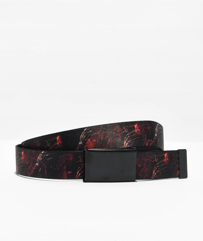 Black x Red Louis Vuitton belts