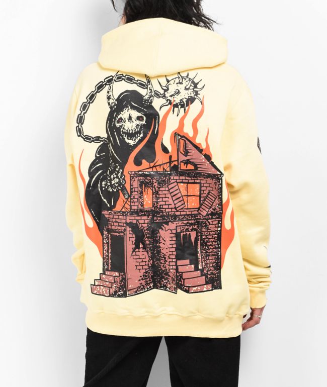 Hell u0026 Company Broken Home Yellow Hoodie