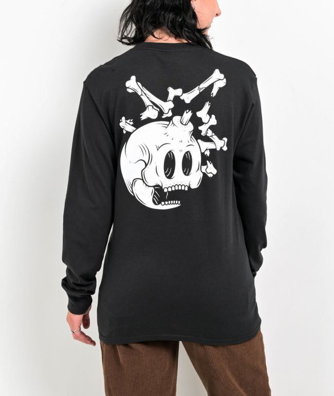 Adam Bomb Bones Adam Black Long Sleeve T-Shirt