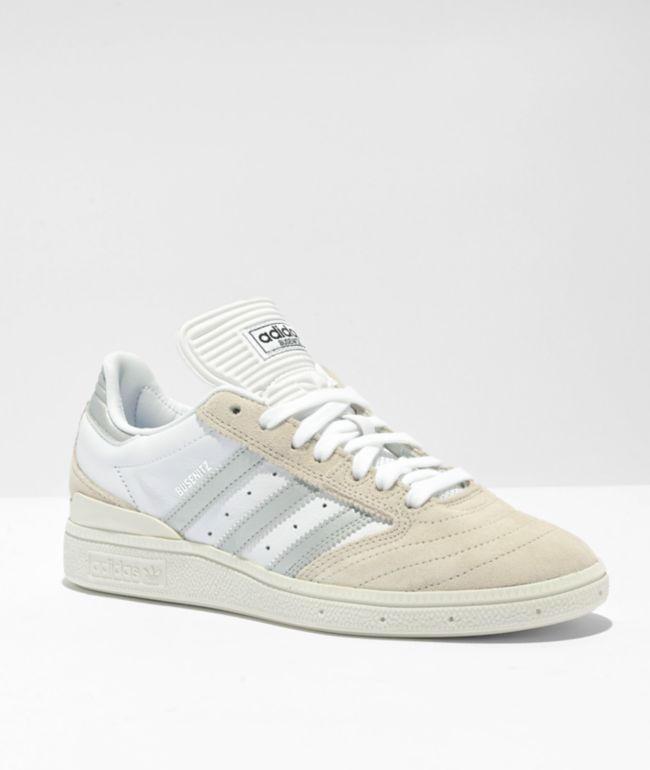 adidas Busenitz Tan, White & Silver Shoe