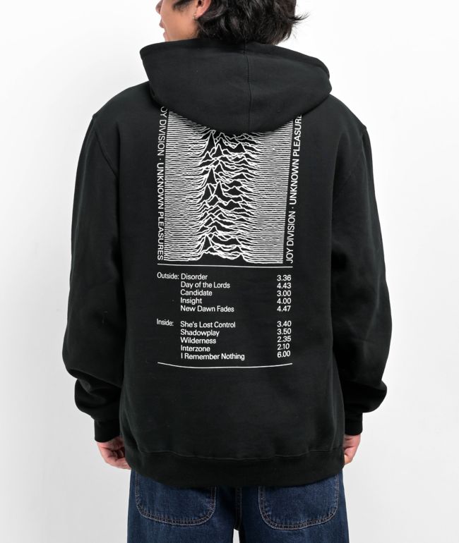 Color Bars x Joy Division Unknown Pleasures Black Hoodie