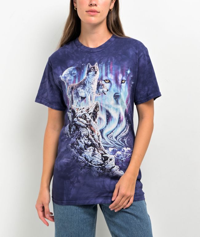 The Mountain Purple 10 Cats Kittens Kitty Gift Cute Purring Meow Cotton Tee  Shirt Tie Dyed Adult T-shirt S-5X 